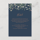 秋ガーデンワイルドフラワーミニマリストホテル エンクロージャーカード (正面)