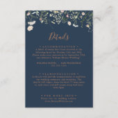 秋ガーデンワイルドフラワーミニマ結婚リストの詳細 エンクロージャーカード (正面)