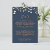 秋ガーデンワイルドフラワーミニマ結婚リストの詳細 エンクロージャーカード (スタンド正面)