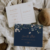 秋ガーデンワイルドフラワー水平保存日 ポストカード