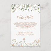 秋ガーデンワイルドフラワー結婚の願い井戸 エンクロージャーカード (正面)