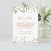 秋ガーデンワイルドフラワー結婚の願い井戸 エンクロージャーカード (スタンド正面)