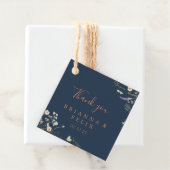 秋ガーデンワイルドフラワー結婚式の引き出物ラベル フェイバータグ (インサイチュ)