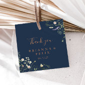 秋ガーデンワイルドフラワー結婚式の引き出物ラベル フェイバータグ