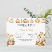 秋ガーランドパンプキ結婚ンズリハーサルディナー 招待状 (スタンド正面)