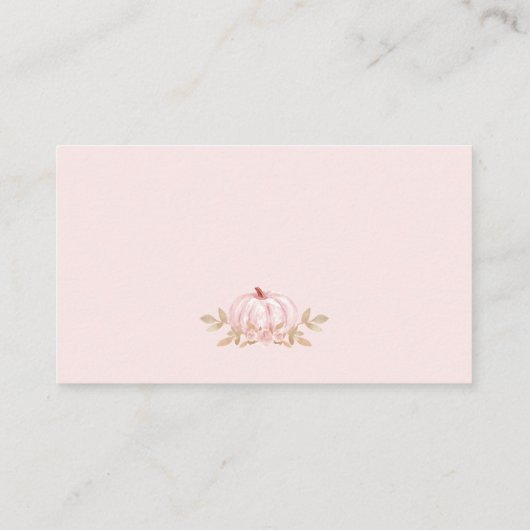 秋ガールゾウベビーシャワーブック エンクロージャーカード (裏面)