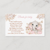 秋ガールゾウベビーシャワーブック エンクロージャーカード (正面)