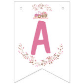 秋ガールトラクター誕生日招待状 バンティングフラッグ (第3の旗)