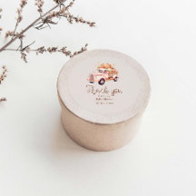 秋ガールベビーシャワーピンクパンプキントラック