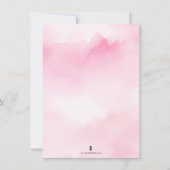 秋ガールベビーシャワー招待状リトルカボチャ 招待状 (裏面)