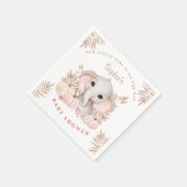 秋ガールベビーシャワー紙ナプキンス スタンダードカクテルナプキン (角)