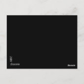 秋キジのテーブル番号カード披露宴 ポストカード (裏面)