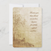 秋キジの誓の更新招待状 招待状 (正面)