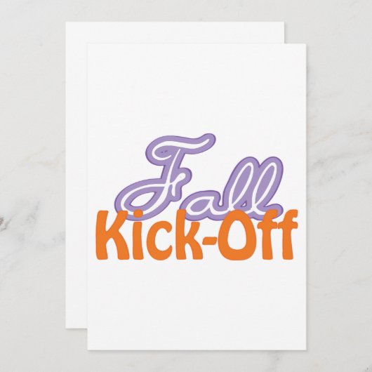 秋キックオフ 招待状 (正面/裏面)