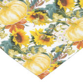 秋キッチンとダイニングカボチャとヒマワリ ショートテーブルランナー (コーナー)