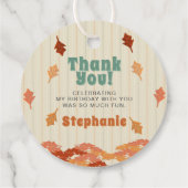 秋キツネウッドランド誕生日 フェイバータグ (裏面)