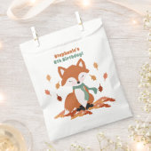 秋キツネウッドランド誕生日 フェイバーバッグ (クリップ留めされた状態)
