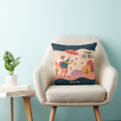 秋キツネハッピー秋ヤルパーソナライズされたデコール クッション (椅子)