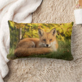 秋キツネ ランバークッション (ブランケット)