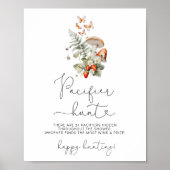 秋キノコおしゃぶり狩りベビーシャワーゲーム ポスター (正面)