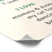 秋キノコ最初の誕生日マイルストーン誕生日 ポスター (角)