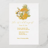 秋キノコ結婚式招待状箔招待状 箔招待状 (正面)