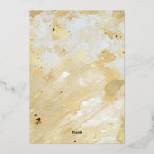 秋キノコ結婚式招待状箔招待状 箔招待状 (裏面)