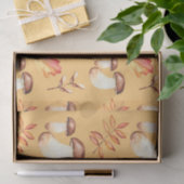 秋キノコ(デザイン30黄色/オレンジ系) 薄葉紙 (ギフト)