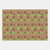 秋キャンディーリンゴ緑 ラッピングペーパーシート (正面3)