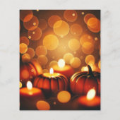 秋キャンドルライトカボチャ《写真》ぼけ味スクラップブック紙 (裏面)