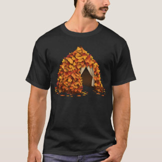 秋キャンプ友達 Tシャツ