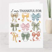 秋キリスト教感謝祭 カード (正面)