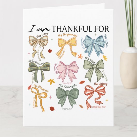 秋キリスト教感謝祭 カード (正面)