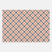 秋ギンガムカラー、ラッピング紙シート ラッピングペーパーシート (正面)