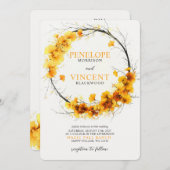 秋ギンゴビロバリース結婚式招待状 招待状 (正面/裏面)