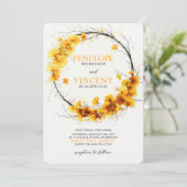 秋ギンゴビロバリース結婚式招待状 招待状 (スタンド正面)