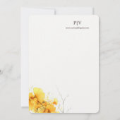 秋ギンゴビロバリース結婚式招待状 招待状 (裏面)