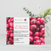 秋クランベリー結婚式招待状 招待状 (スタンド正面)