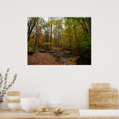 秋クリークアットローレルヒル州パークペンシルバニア ポスター (キッチン)