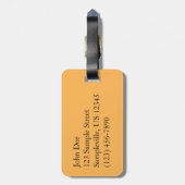 秋クリークアットローレルヒル州パークペンシルバニア ラゲッジタグ (裏面縦)