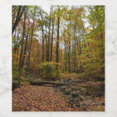 秋クリークアットローレルヒル州パークペンシルバニア ワインラベル (シングルラベル)