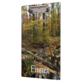 秋クリークウィズリフレクションアットローレルヒルパーク クリップボード (左)