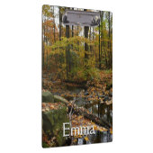 秋クリークウィズリフレクションアットローレルヒルパーク クリップボード (右)