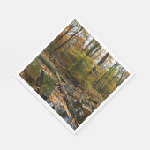 秋クリークウィズリフレクションアットローレルヒルパーク スタンダードランチョンナプキン (角)