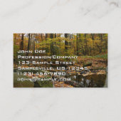 秋クリークウィズリフレクションアットローレルヒルパーク 名刺 (正面)