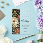 秋クレイ結婚フローラ アクリル招待状 (インサイチュ (ウェディング))