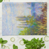 秋クロード・モネのセーヌ河の銀行 キッチンタオル (折り畳み)