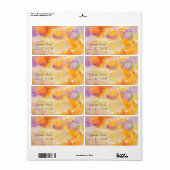 秋グランジの葉 ラベル (フルシート)