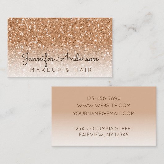 秋グリッター 名刺 (正面/裏面)