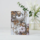 秋グリーティングカードエレガントカボチャ ポストカード (スタンド正面)